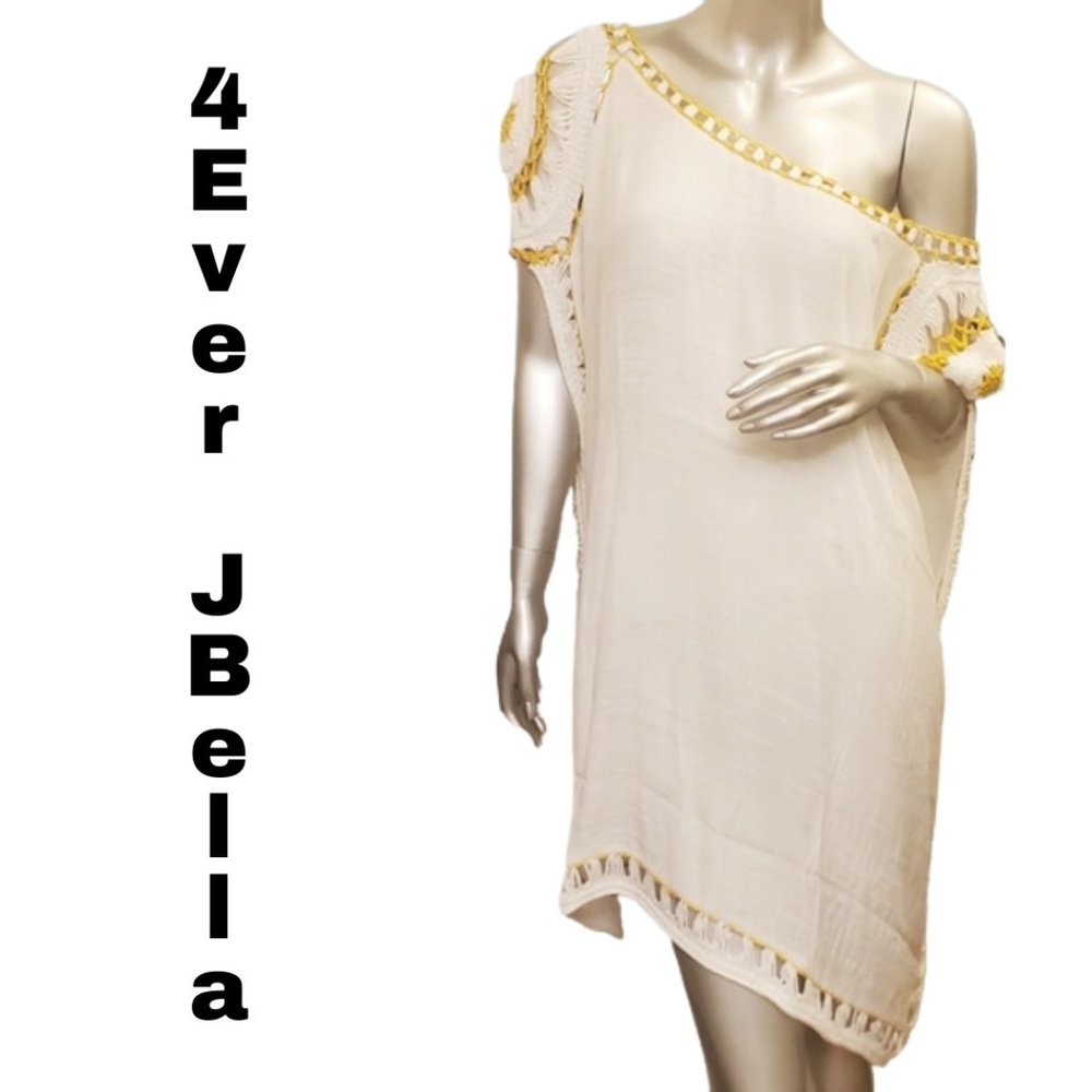 Sun-Drenched White & Gold Poolside Cover-Up